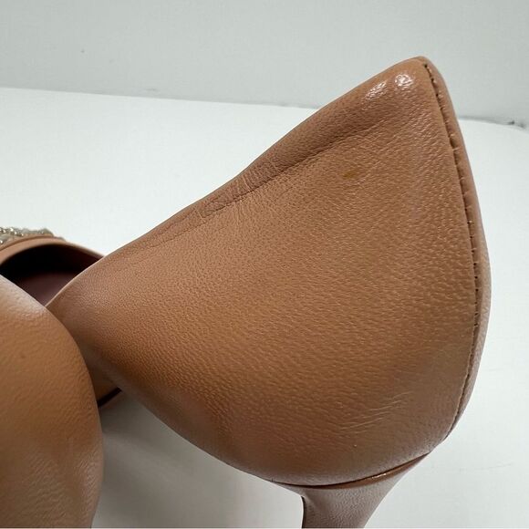 Gucci Gucci Beige Leather Studded Coline Pumps Size 38 - Picture 12 of 13